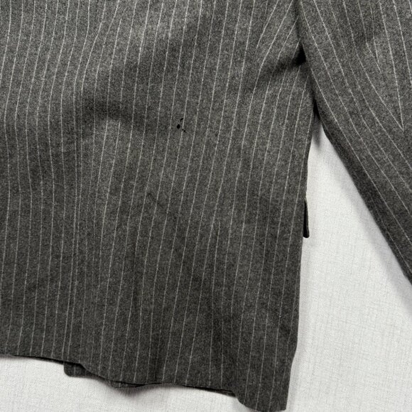 VTG Burberry London Kensington Pinstripe Blazer Wool Double Breasted 42 Reg - Picture 5 of 13